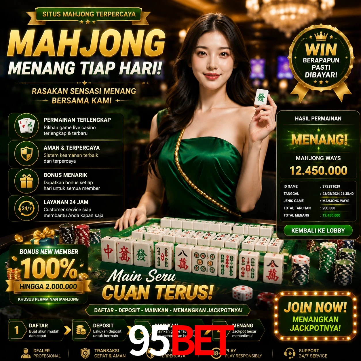 Cashback VIP 95Bet - reembolso semanal